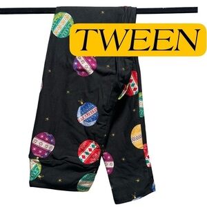 JR TWEEN NEW LulaRoe Soft Leggings One Size Juniors 8-16 Ornaments Christmas